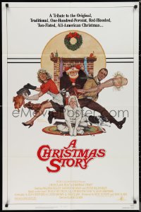 9y1527 CHRISTMAS STORY NSS style 1sh 1983 best classic Christmas movie, art by Robert Tanenbaum!