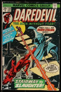 9y0212 DAREDEVIL #128 comic book December 1975 Stairway to Slaughter, they call me Death-Stalker!