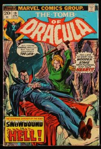 9y0243 TOMB OF DRACULA #19 comic book April 1974 Blade discovers he is immune to vampire bites!