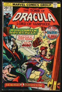 9y0252 TOMB OF DRACULA #41 comic book Feb 1976 Halloween Holocaust, Blade the Vampire Slayer returns!