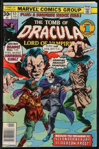 9y0264 TOMB OF DRACULA #53 comic book Feb 1977 Blade, Hannibal King, Fanatical Fury of Deacon Frost!