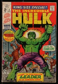 9y0054 INCREDIBLE HULK King-Size Special #2 comic book October 1969 includes origin story, Ditko!