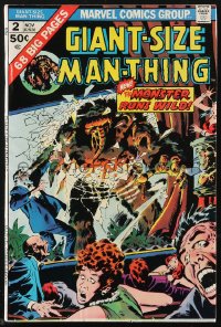 9y0023 MAN-THING Giant-Size #2 comic book November 1974 with 68 big pages, The Monster Runs Wild!
