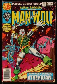 9y0028 MAN-WOLF #45 comic book December 1978 he's savagely fighitng the Otherwar, Marvel Premiere!