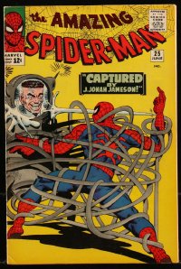 9y0078 SPIDER-MAN #25 comic book June 1965 1st cameo appearance of Mary Jane Watson by Steve Ditko!