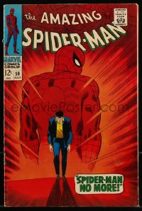 9y0101 SPIDER-MAN #50 comic book July 1967 1st appearance of Kingpin, Spider-Man No More by Romita!