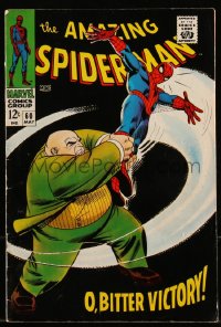 9y0111 SPIDER-MAN #60 comic book May 1968 O, Bitter Victory by John Romita, he's fighting Kingpin!