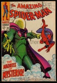 9y0117 SPIDER-MAN #66 comic book November 1968 The Madness of Mysterio by John Romita!