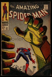 9y0118 SPIDER-MAN #67 comic book December 1968 To Squash a Spider by John Romita!