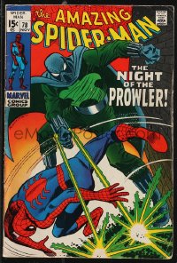 9y0128 SPIDER-MAN #78 comic book November 1969 The Night of The Prowler by Jim Mooney!