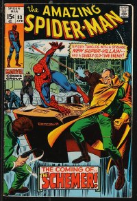 9y0132 SPIDER-MAN #83 comic book April 1970 The Coming of The Schemer by John Romita!