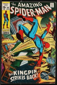 9y0133 SPIDER-MAN #84 comic book May 1970 The Kingpin Strikes Back by John Romita!