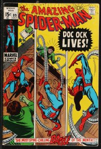 9y0137 SPIDER-MAN #89 comic book October 1970 Doc Ock Lives by Gil Kane!