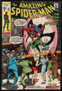 9y0139 SPIDER-MAN #91 comic book December 1970 The Man Called Bullit by Gil Kane!