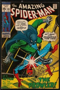 9y0142 SPIDER-MAN #93 comic book February 1971 The Prowler by John Romita!