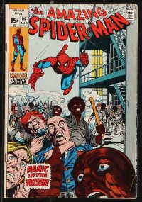 9y0147 SPIDER-MAN #99 comic book August 1971 Panic in the Prison by Gil Kane!