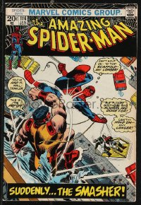 9y0164 SPIDER-MAN #116 comic book January 1973 Suddenly... The Smasher by John Romita!