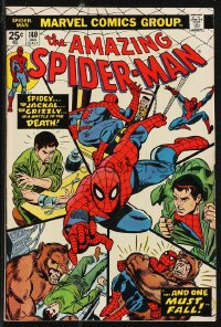 9y0188 SPIDER-MAN #140 comic book January 1975 Spidey, The Jackal & The Grizzly by Ross Andru!