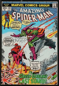9y0169 SPIDER-MAN #122 comic book July 1973 the death of The Green Goblin/Norman Osborn by Gil Kane!