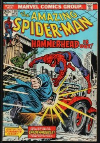 9y0177 SPIDER-MAN #130 comic book March 1974 Hammerhead is out by Ross Andru, cool Spidermobile!