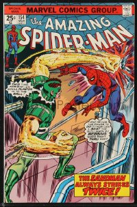 9y0202 SPIDER-MAN #154 comic book March 1976 The Sandman Always Strikes Twice by Sal Buscema!