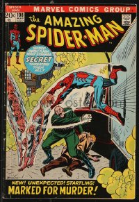 9y0156 SPIDER-MAN #108 comic book May 1972 Marked For Murder by John Romita!