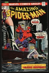 9y0192 SPIDER-MAN #144 comic book May 1975 The Delusion Conspiracy by Ross Andru!