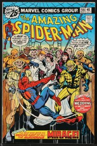9y0204 SPIDER-MAN #156 comic book May 1976 wedding of Betty Brant & Ned Leeds by Ross Andru!