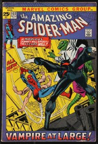 9y0150 SPIDER-MAN #102 comic book Nov 1971 origin & 2nd appearance of Morbius the vampire by Gil Kane!