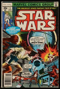 9y0037 STAR WARS #5 comic book 1977 Luke Skywalker Strikes Again, attacked by the Death Star!