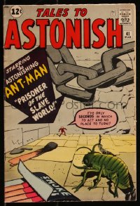 9y0042 TALES TO ASTONISH #41 comic book March 1963 starring Ant-Man, Prisoner of the Slave World!