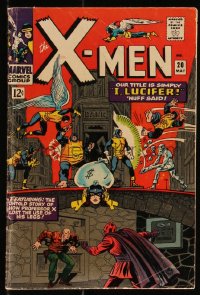 9y0049 X-MEN #20 comic book May 1966 how Professor X lost use of his legs by Gavin & Ayres!