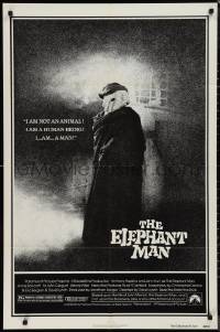 9y1558 ELEPHANT MAN 1sh 1980 John Hurt is not an animal, Anthony Hopkins, directed by David Lynch!