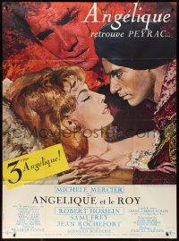 9y1763 ANGELIQUE & THE KING French 1p 1965 Yves Thos art of sexy Michele Mercier & Robert Hossein!