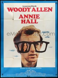 9y1764 ANNIE HALL French 1p 1977 different image of Woody Allen & Diane Keaton in huge glasses!