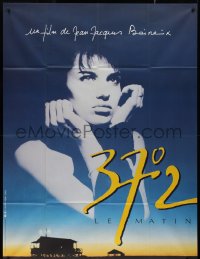 9y1780 BETTY BLUE French 1p 1986 Jean-Jacques Beineix, close up of pensive Beatrice Dalle in sky!