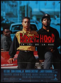 9y1801 BOYZ N THE HOOD French 1p 1991 Cuba Gooding Jr., Ice Cube, directed by John Singleton!