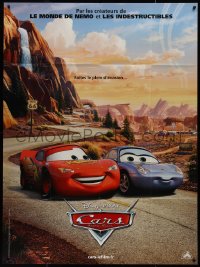 9y1812 CARS French 1p 2006 Disney/Pixar animated racing, romantic c/u of Lightning McQueen & Sally!
