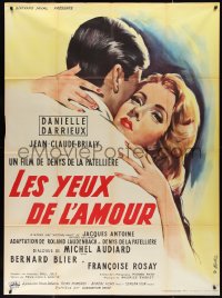 9y1859 EYES OF LOVE French 1p 1959 Les Yeux de L'Amour, WWII, Danielle Darrieux, Brialy!