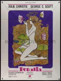 9y2002 PETULIA French 1p 1968 different Jean Fourastie art of naked Julie Christie with flowers!