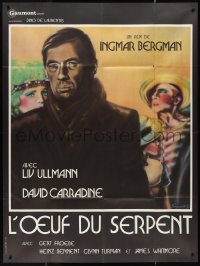 9y2035 SERPENT'S EGG French 1p 1977 Ingmar Bergman, Liv Ullmann, art by Boogaerts G.!