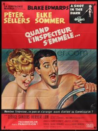 9y2041 SHOT IN THE DARK French 1p 1965 Peter Sellers & Elke Sommer, different Boris Grinsson art!