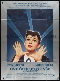 9y2051 STAR IS BORN French 1p R1983 great Amsel art of Judy Garland, James Mason, classic!