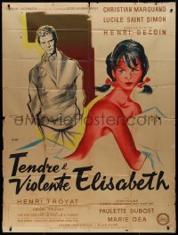 9y2061 TENDRE ET VIOLENTE ELISABETH style A French 1p 1960 Siry art of sexy Lucile Saint-Simon!