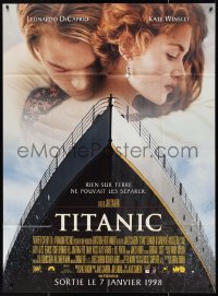 9y2074 TITANIC advance French 1p 1998 Leonardo DiCaprio, Kate Winslet, directed by James Cameron!