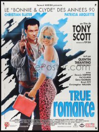 9y2081 TRUE ROMANCE French 1p 1993 Christian Slater & Patricia Arquette, Tarantino!