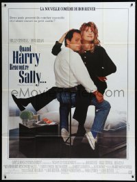 9y2097 WHEN HARRY MET SALLY French 1p 1989 Billy Crystal & Meg Ryan, directed by Rob Reiner!