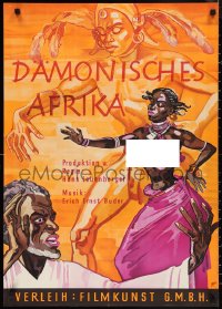 9y0396 DAMONISCHES AFRIKA German 1953 completely different art of topless dancing native!