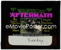 9y0412 AFTERMATH glass slide 1914 Virginia Pearson & Owen Moore in the powerful domestic drama!