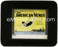 9y0419 AMERICAN VENUS glass slide 1926 Esther Ralston diving, Atlantic City Miss America pageant!